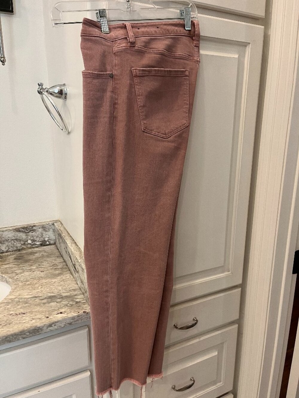 Liverpool Dusty Pink Crop Jeans